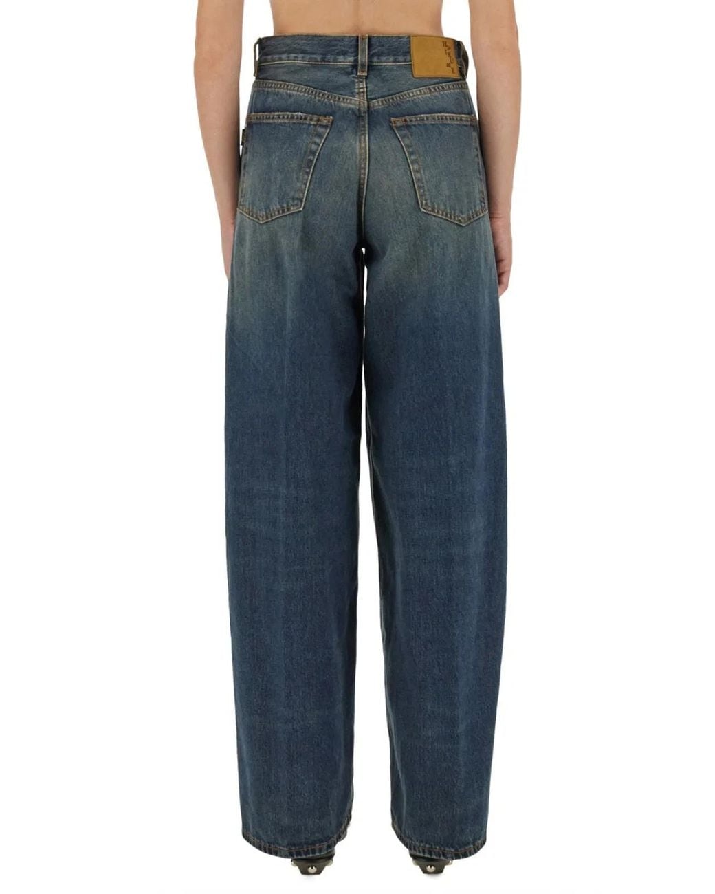 Haikure Blue Cotton Jeans