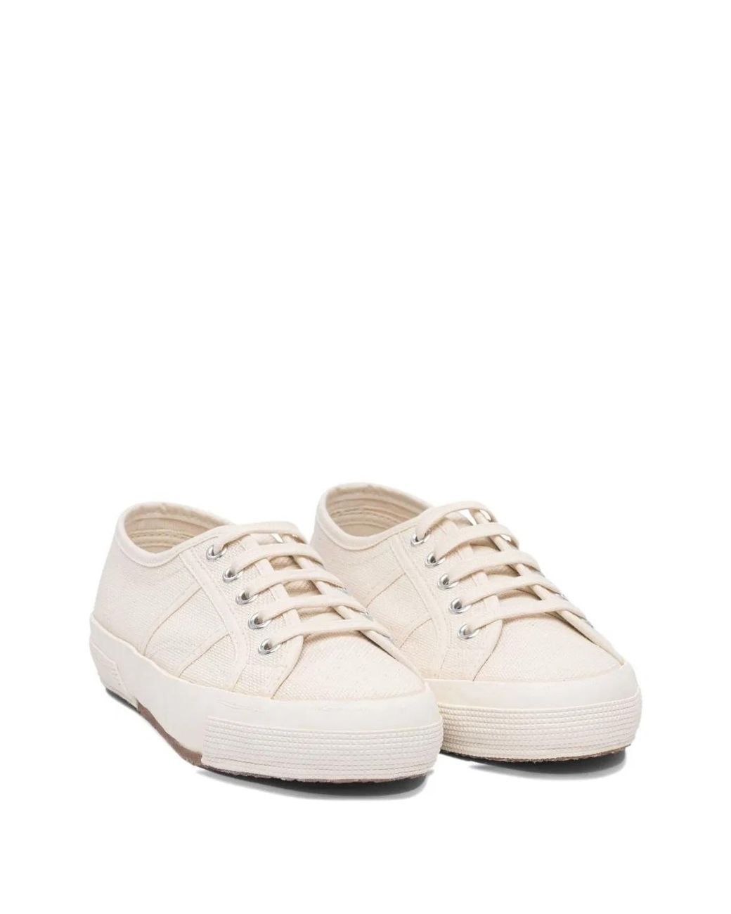 Superga White Cotton Sneakers