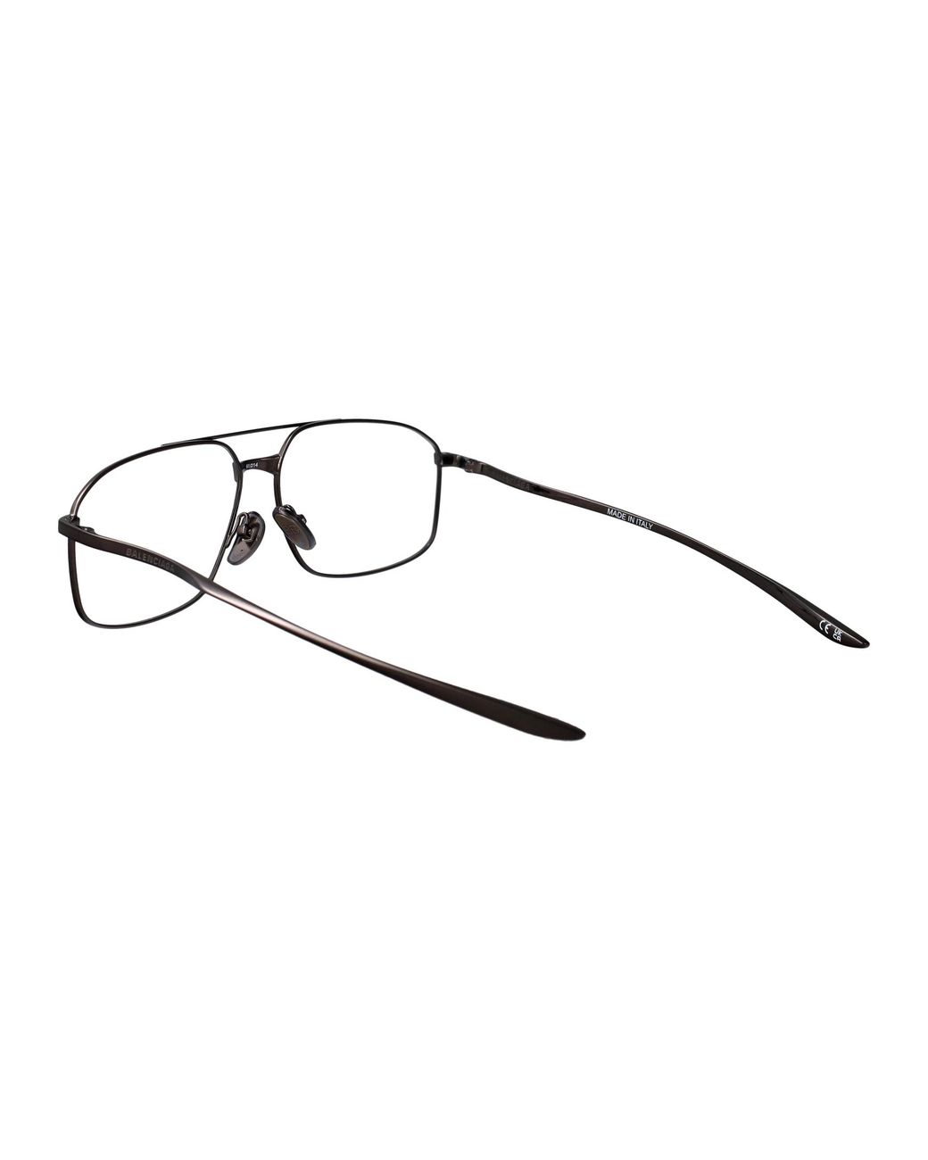 Balenciaga Brown Transparent Metal Glasses for men