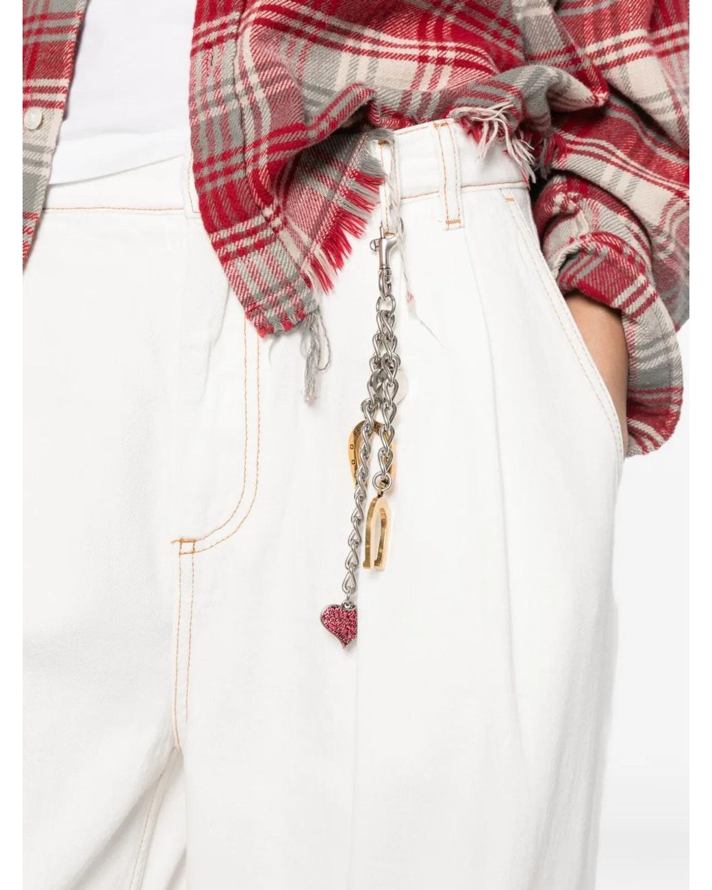 DARKPARK White Washed Cotton Contrast S