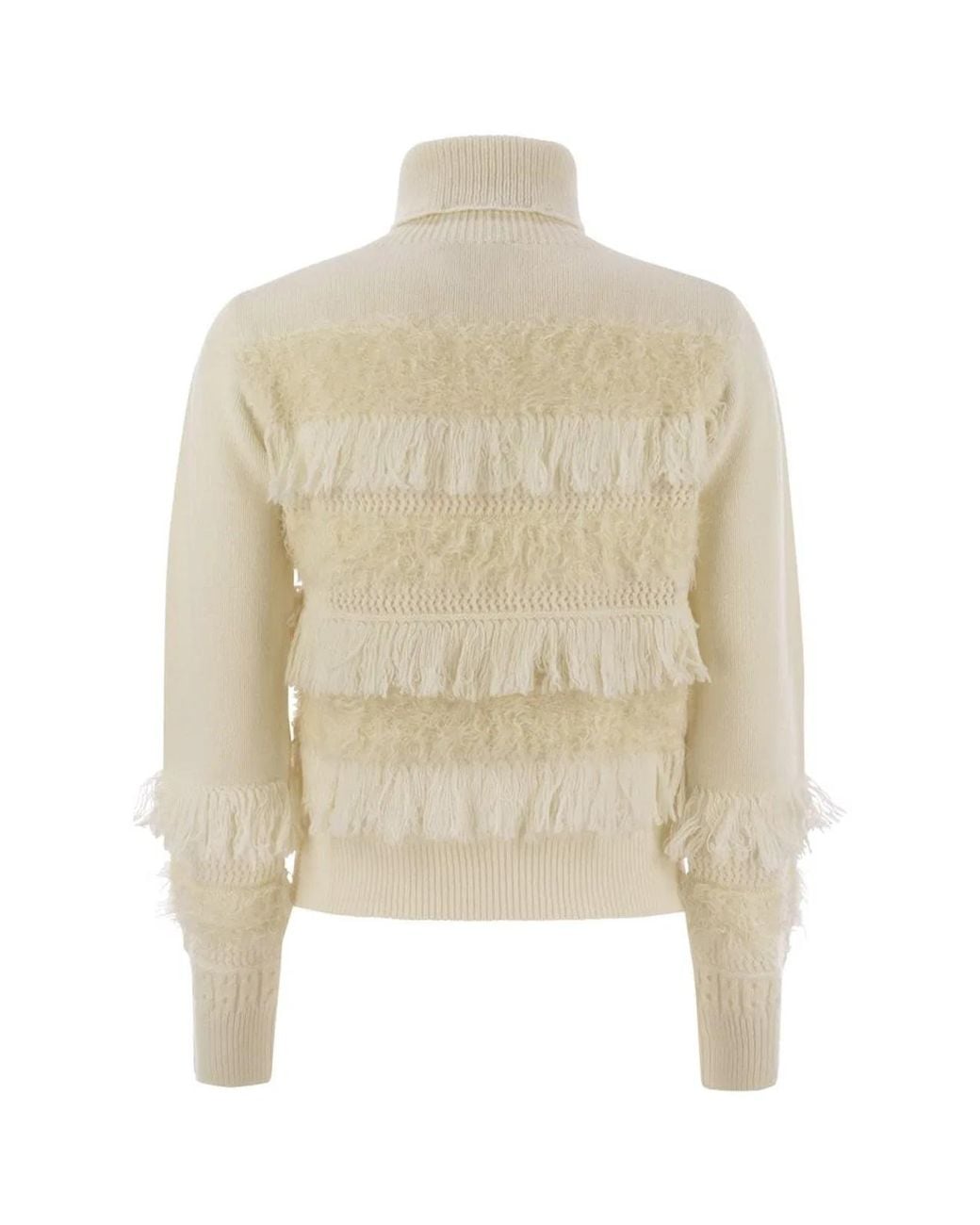 Vanisé Natural Wool And Cashmere Blend Turtleneck Sweater