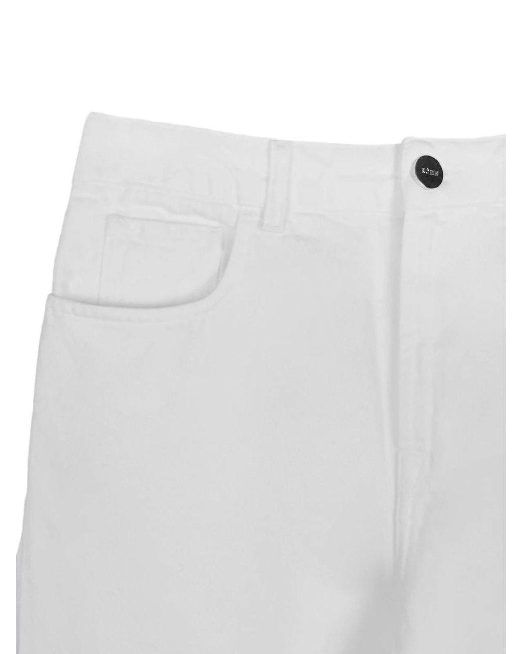 Rohe White Rohe Optic Cotton Trousers