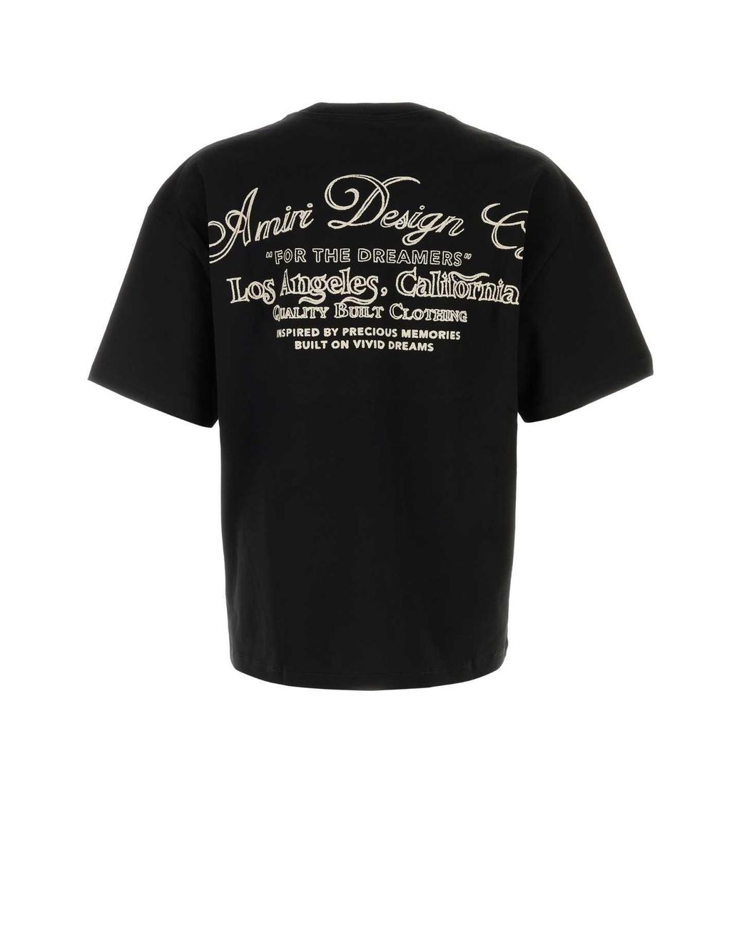 Amiri Black Dreamers Chain Stitch T-Shirt for men