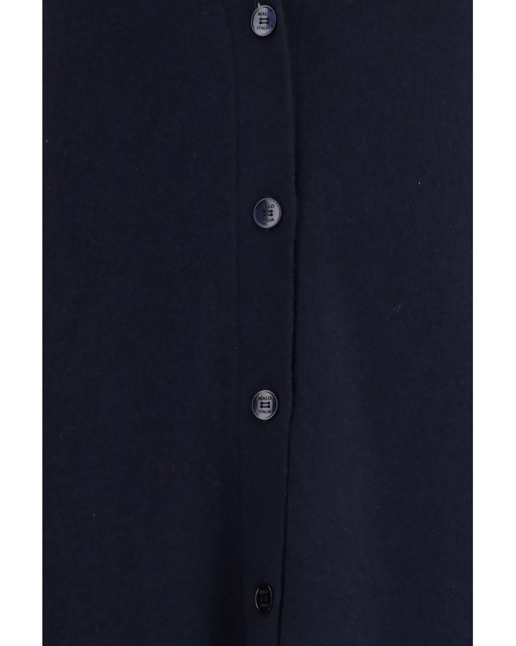 Malo Blue Long Cashmere V-Neck Cardigan