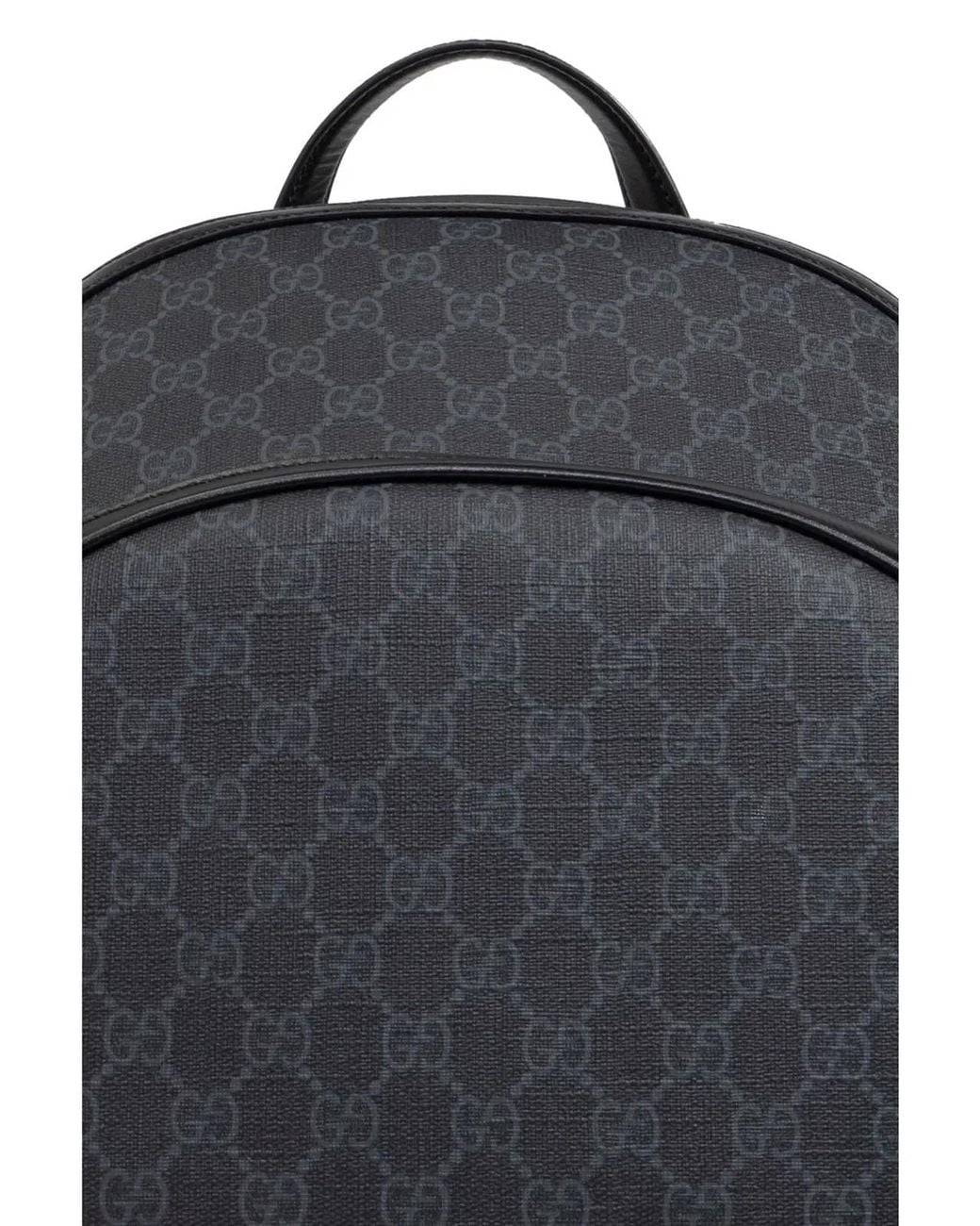 Gucci Black Medium Backpack Gg Supreme for men