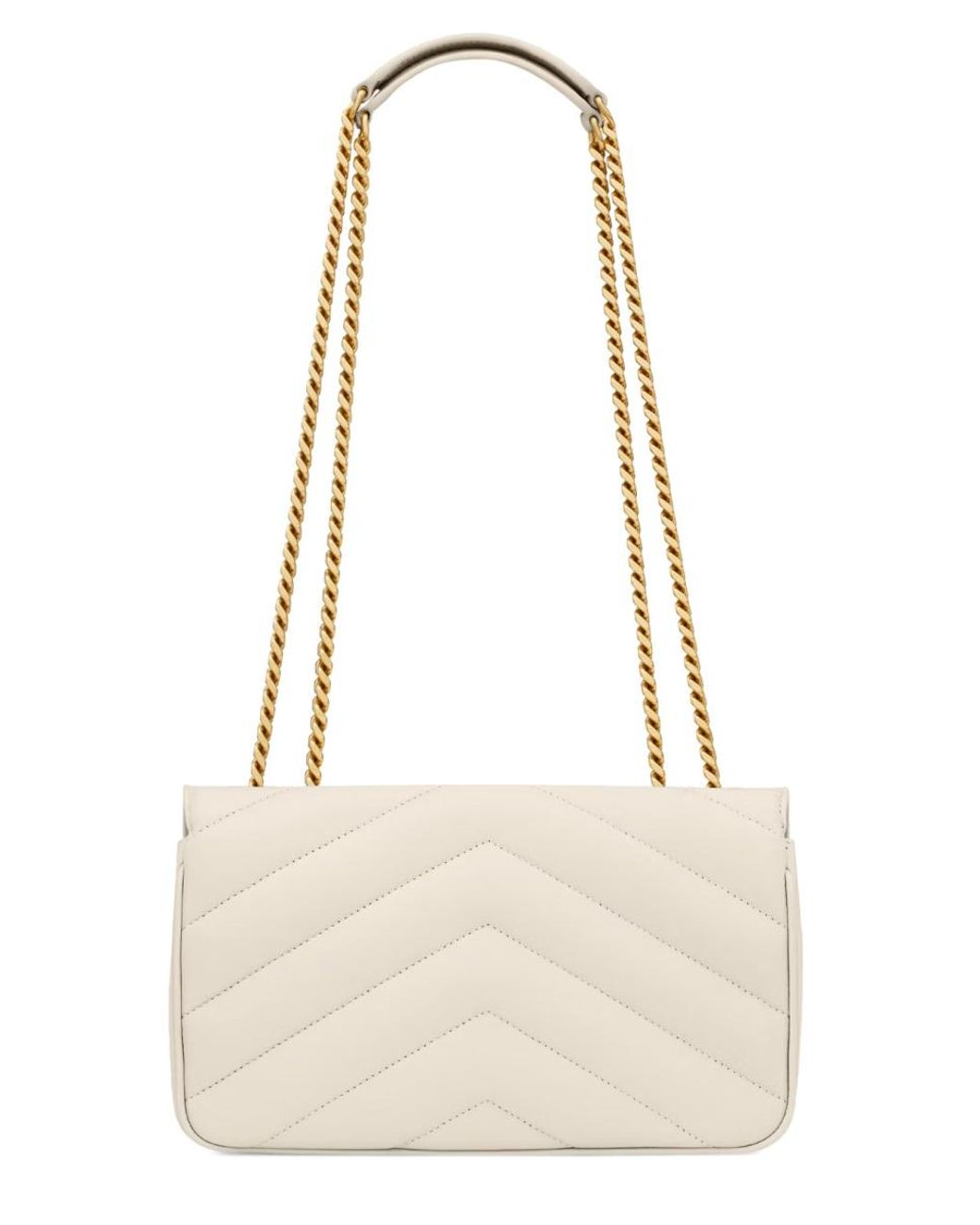 Saint Laurent Natural Loulou Small Bag Leather
