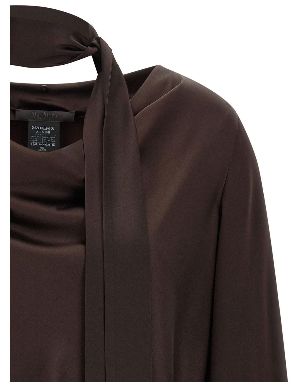 Max Mara Black 'Fiocchi' Blouse
