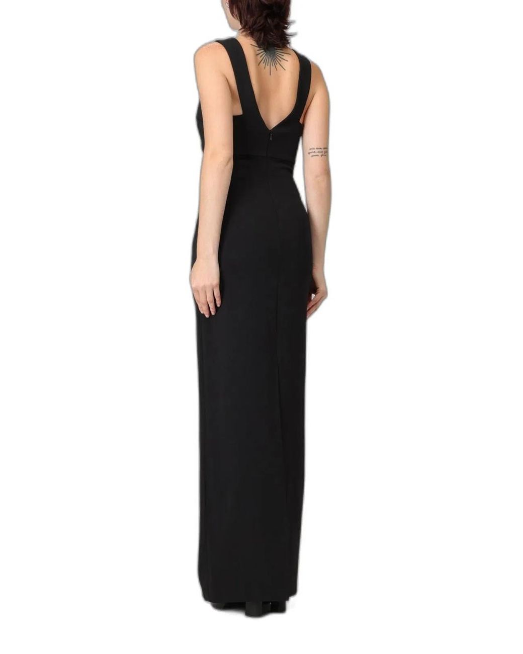 Solace London Black Nalani Maxi Dress