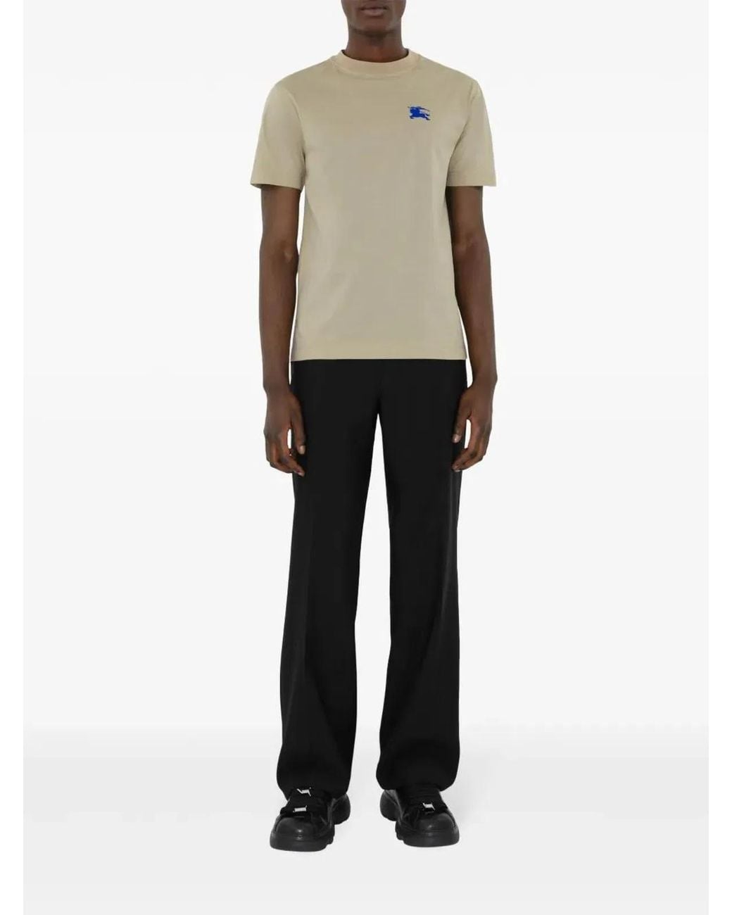 Burberry Natural Cotton T-Shirt T-Shirts And Polos for men