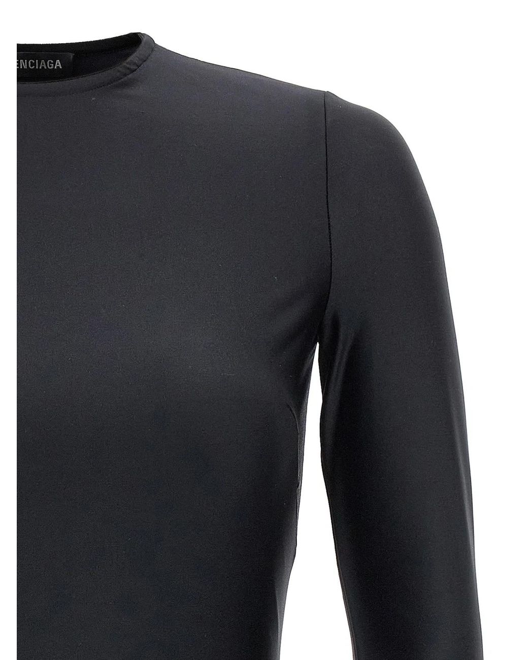 Balenciaga Black Cut-Out One Shoulder Dress
