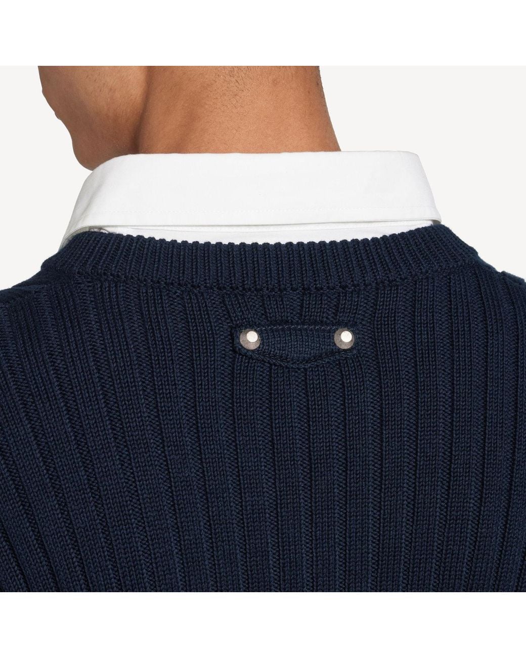 Balenciaga Blue Hybrid Shirt/Knit Sweater for men