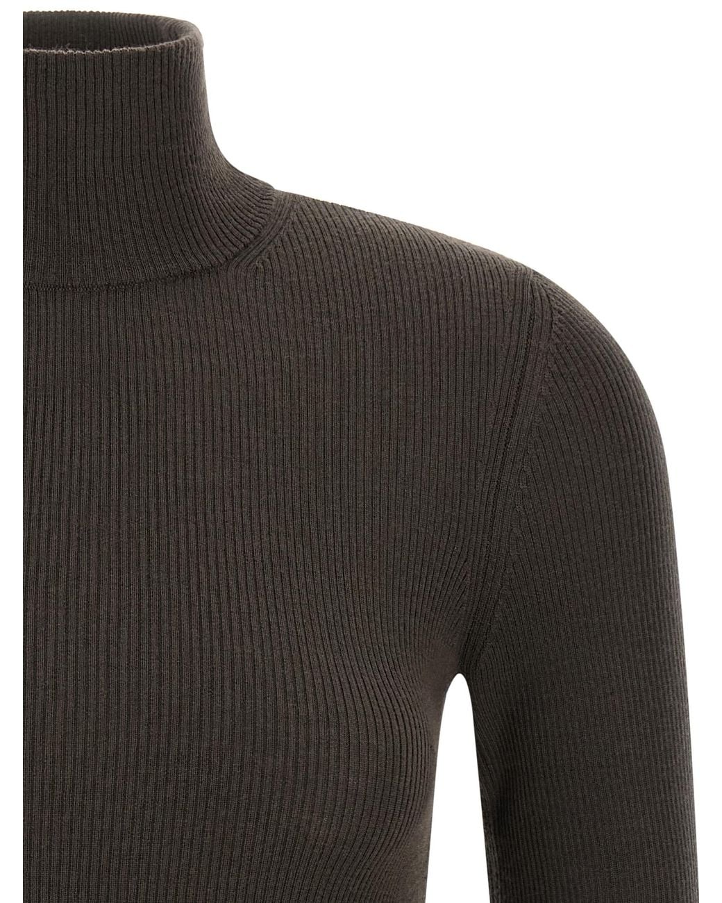 Max Mara Black 'Cavallo' Turtleneck Sweater