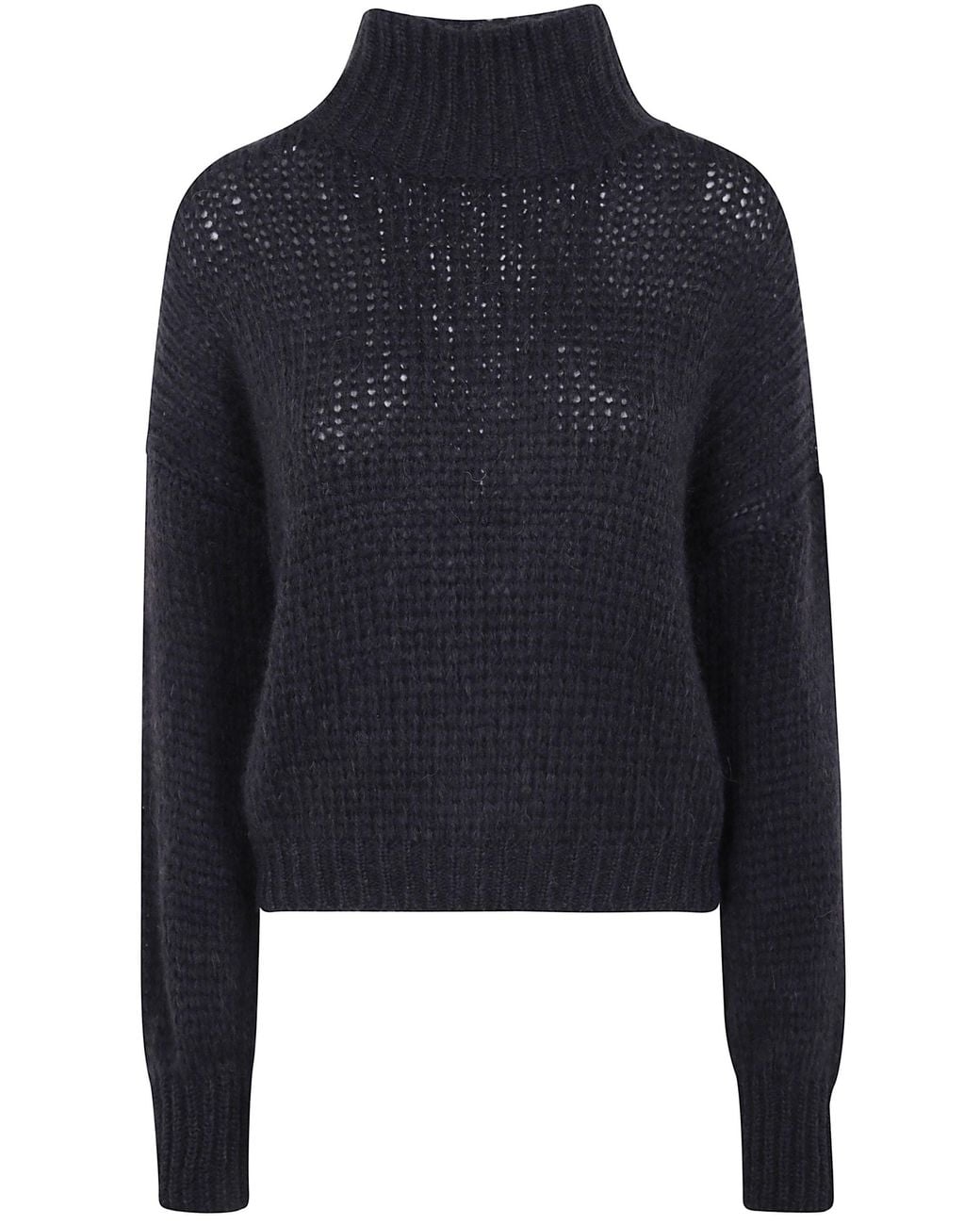 Nuur Blue Long Sleeves Turtle Neck Sweater