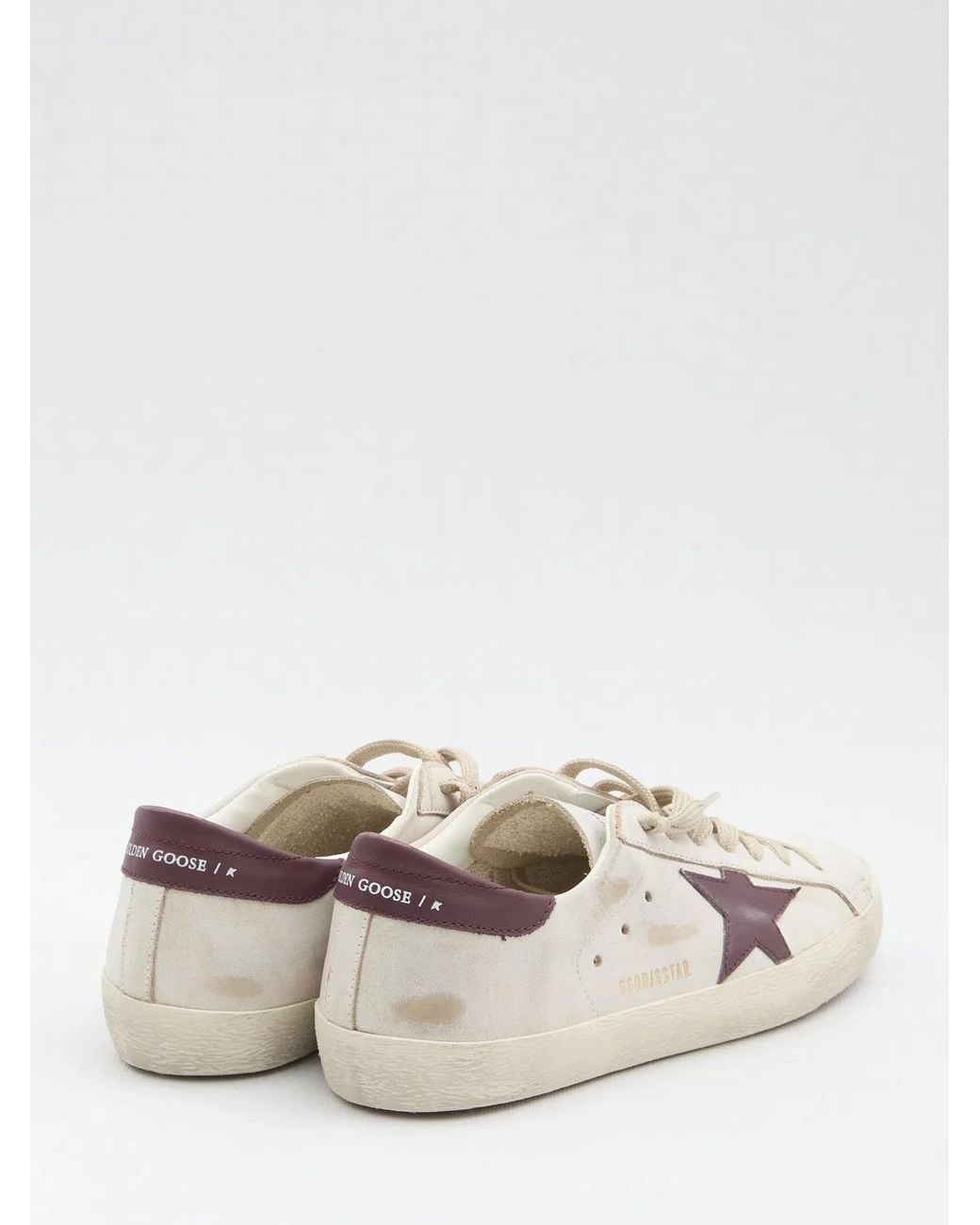 Golden Goose Deluxe Brand White Super Star Sneakers for men
