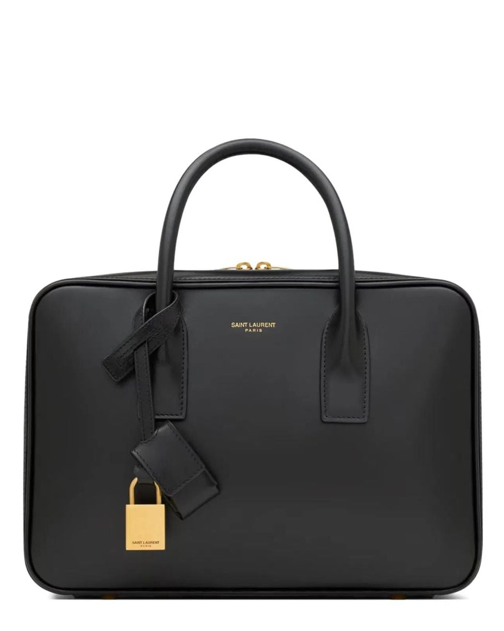 Saint Laurent Black Sac De Jour Bag Leather Handbags