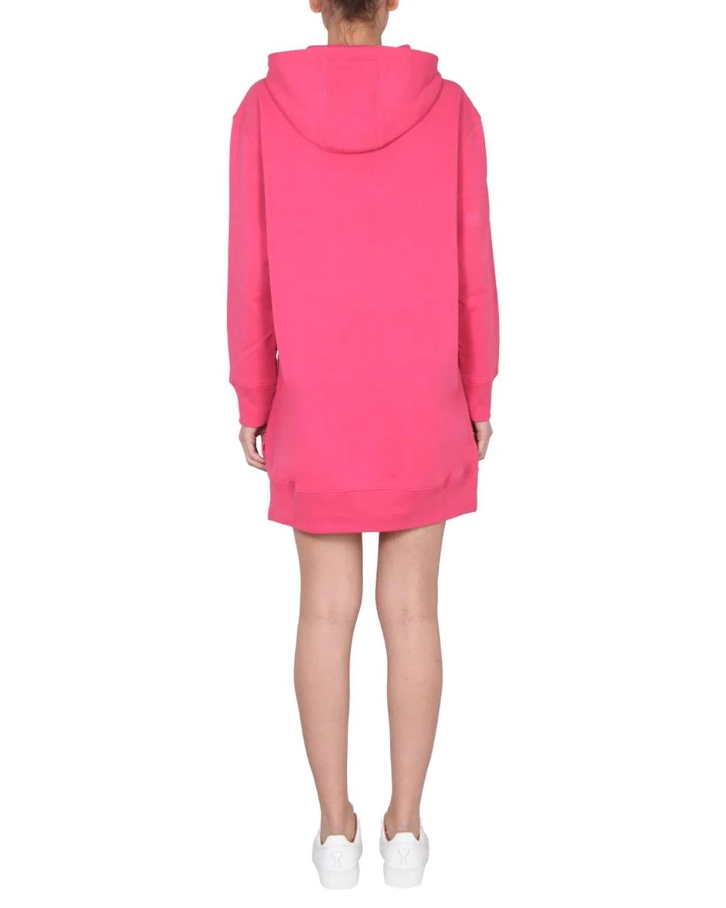 Moschino Couture Pink Dress With Flocked Logo