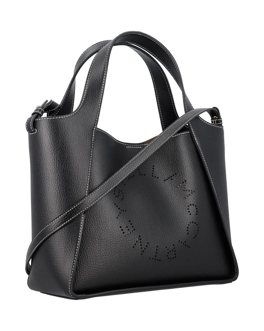 Stella McCartney Black Borsa A Tracolla Con Logo