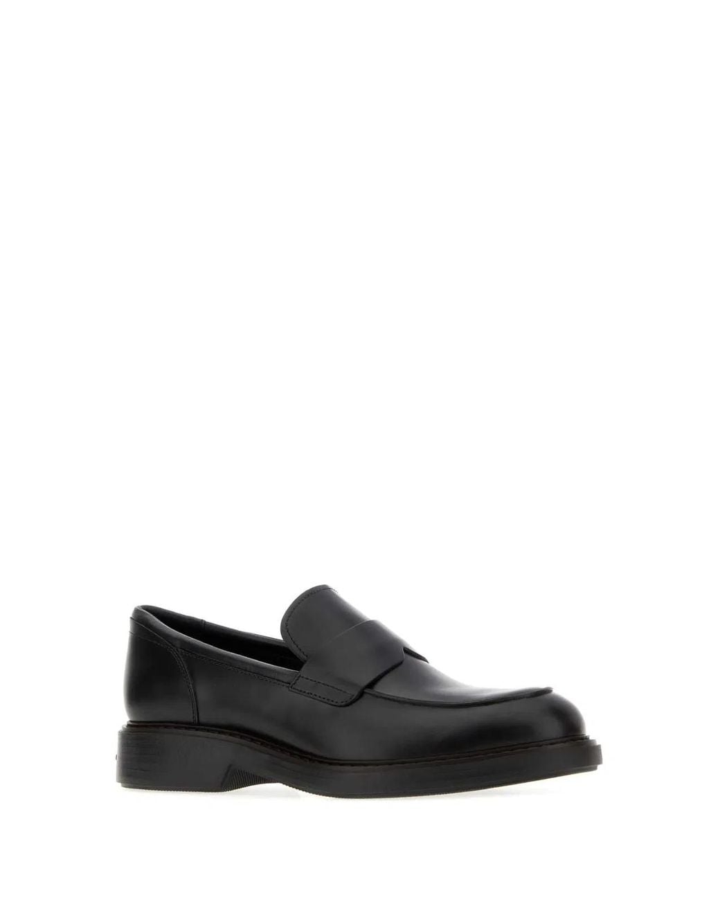 Hogan Black H704 Mocassino for men