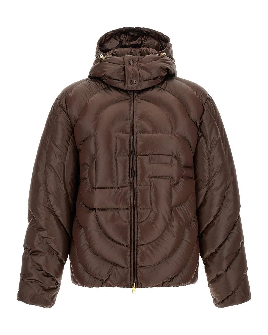 Casablanca Brown 'Monogram' Quilting Down Jacket for men