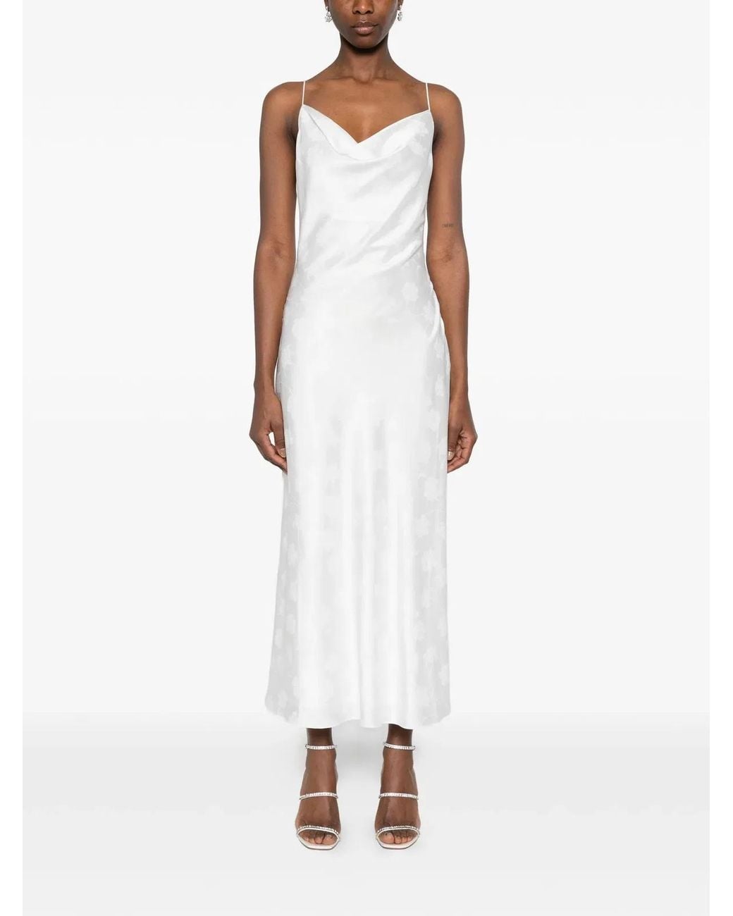 ROTATE BIRGER CHRISTENSEN White Midi Dress
