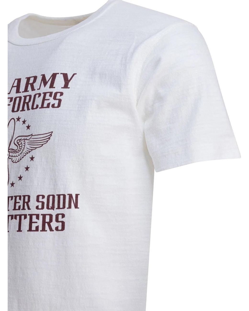 Buzz Rickson's White Cotton T-Shirt for men