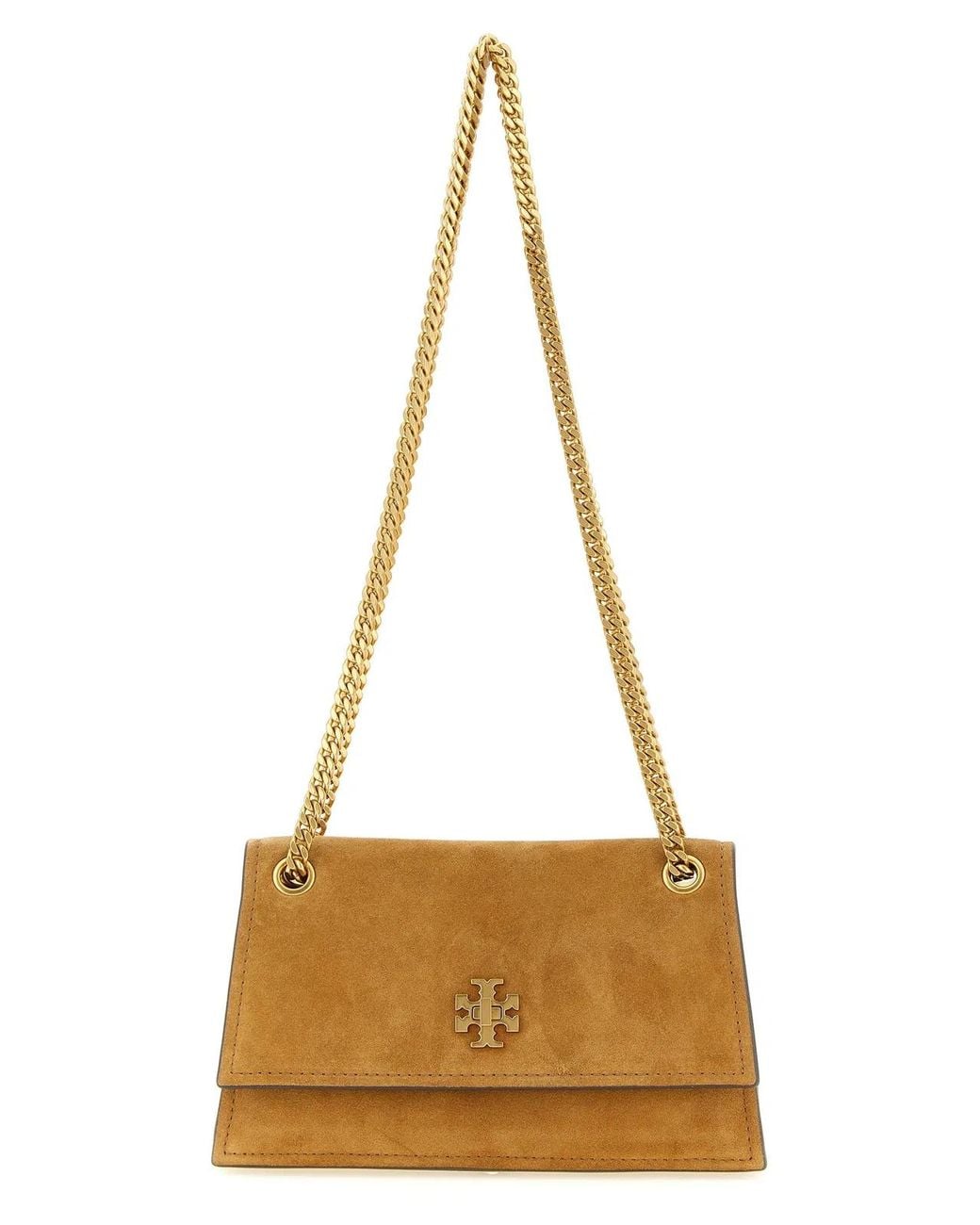 Tory Burch Natural 'Mini Kira Turnlock' Shoulder Bag
