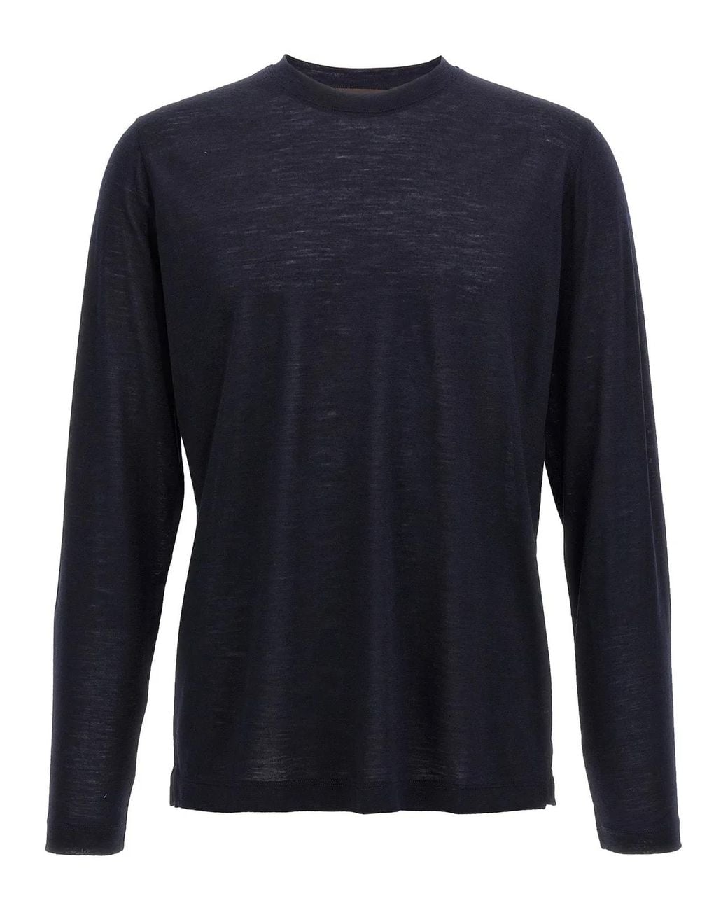 Zanone Blue Light Wool T-Shirt for men