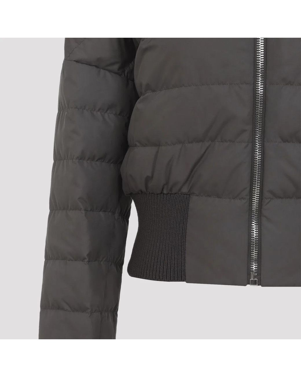 Moncler Gray Dark Dust Cropped Jacket