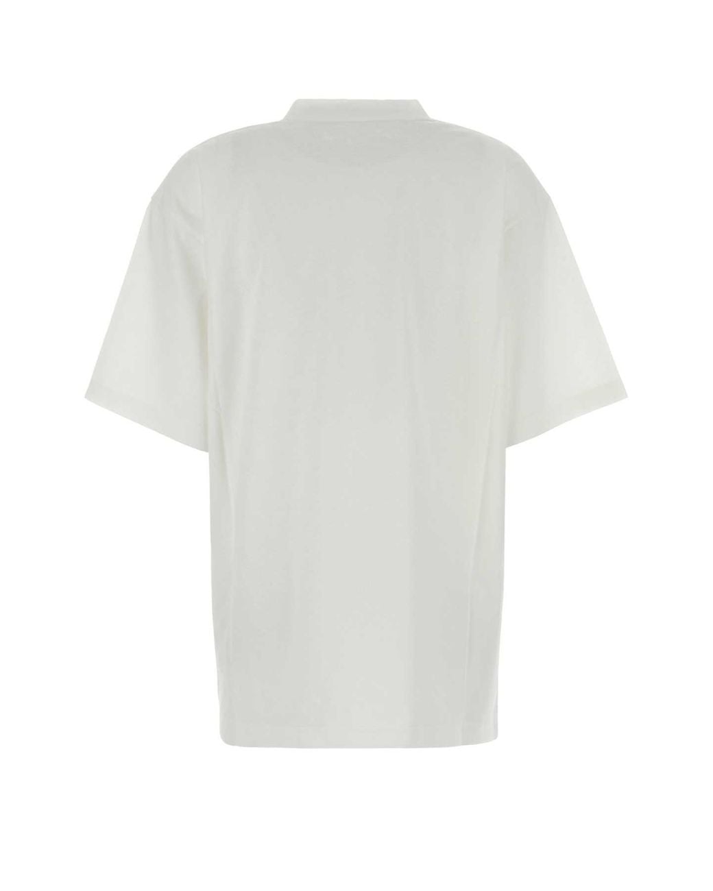 Balenciaga White Printed Cotton T-Shirt