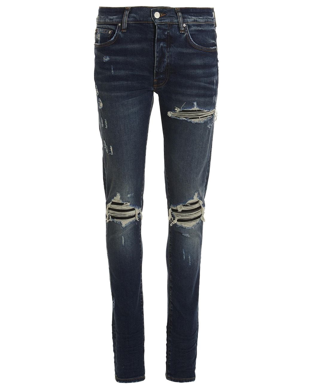 Amiri Blue Skinny Mid Rise Jeans for men