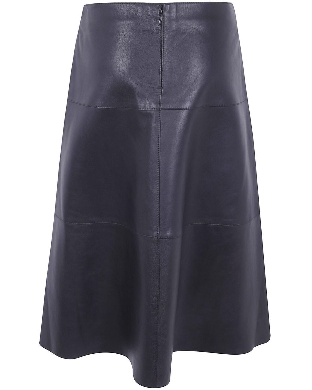 The Jackie Leathers Blue "Rhea" Leather Skirt