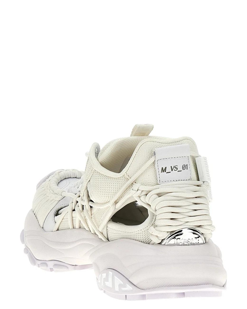 Versace White Mercury M_Vs_01' Sneakers