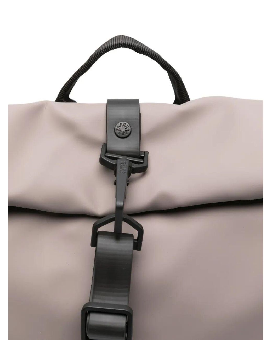 Rains Gray Cinder Rooltop Rucksack for men