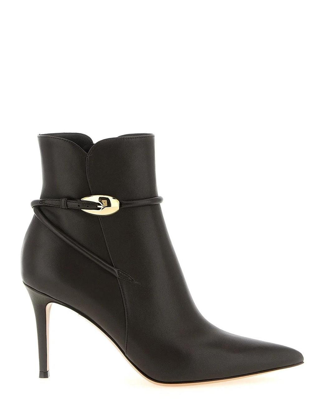 Gianvito Rossi Black 'Jungle Mamba' Ankle Boots