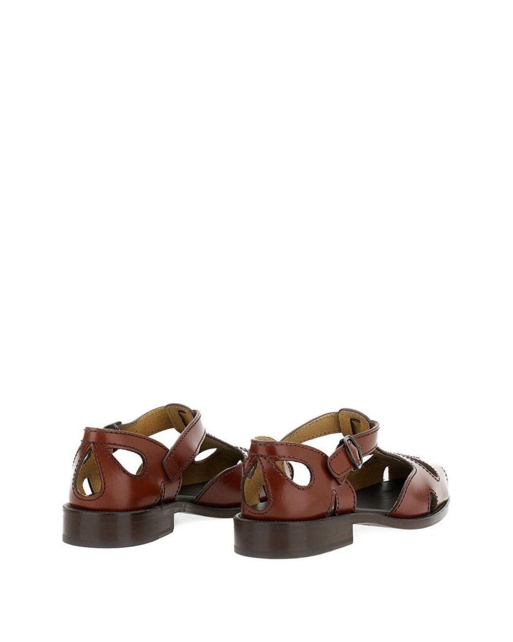 Hereu Brown Floreta Suede Leather Loafer