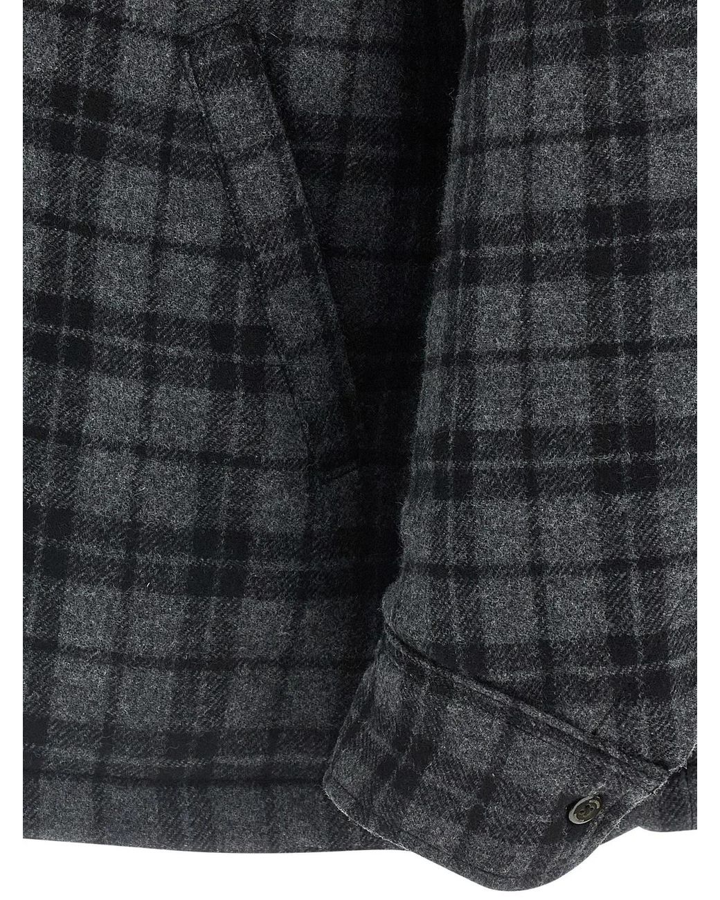 Willy Chavarria Gray Padded Overshirt for men