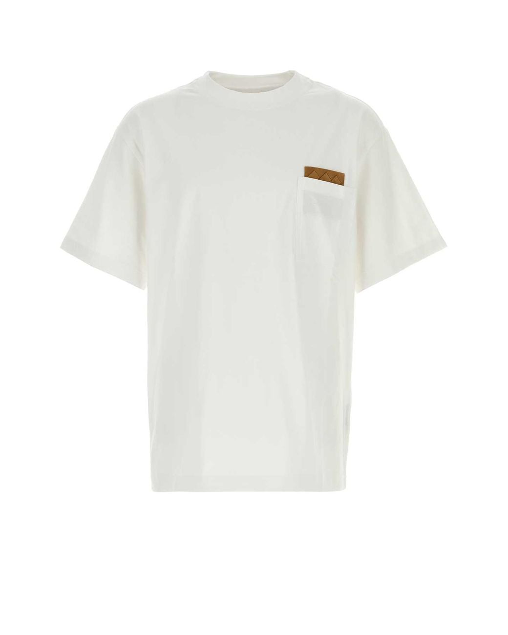 Bottega Veneta White Crew Neck T-Shirt for men
