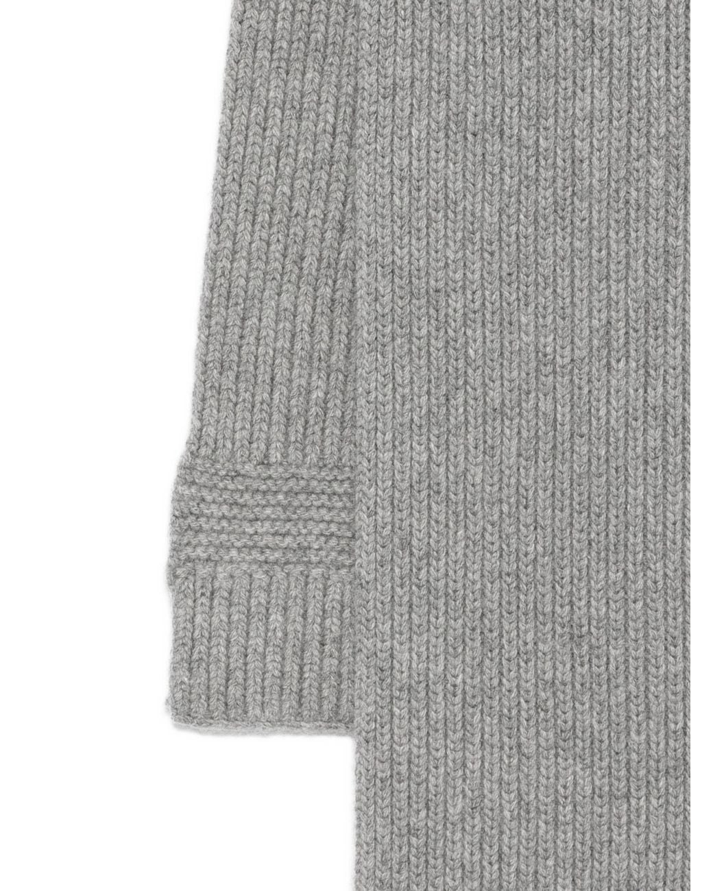 Miu Miu Gray Wool Blend Scarf