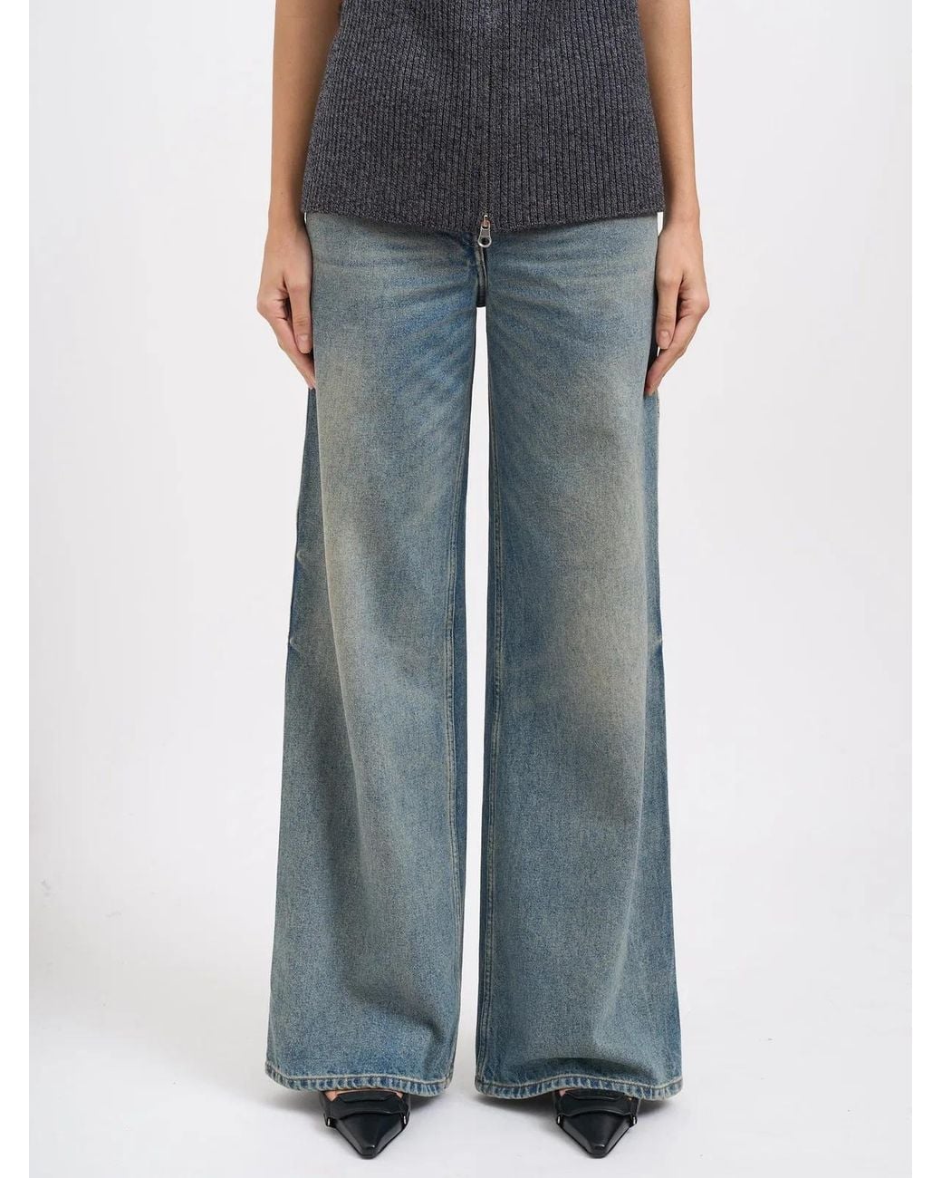 Courreges Blue Courregès Hammer Denim Baggy Trousers