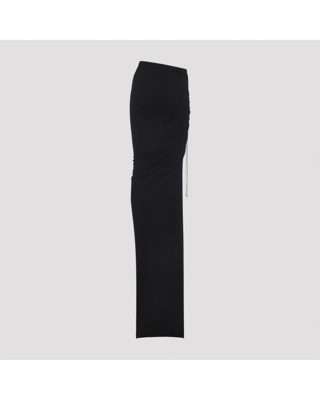 Moncler Black Long Skirt Moncler + Rick Owens