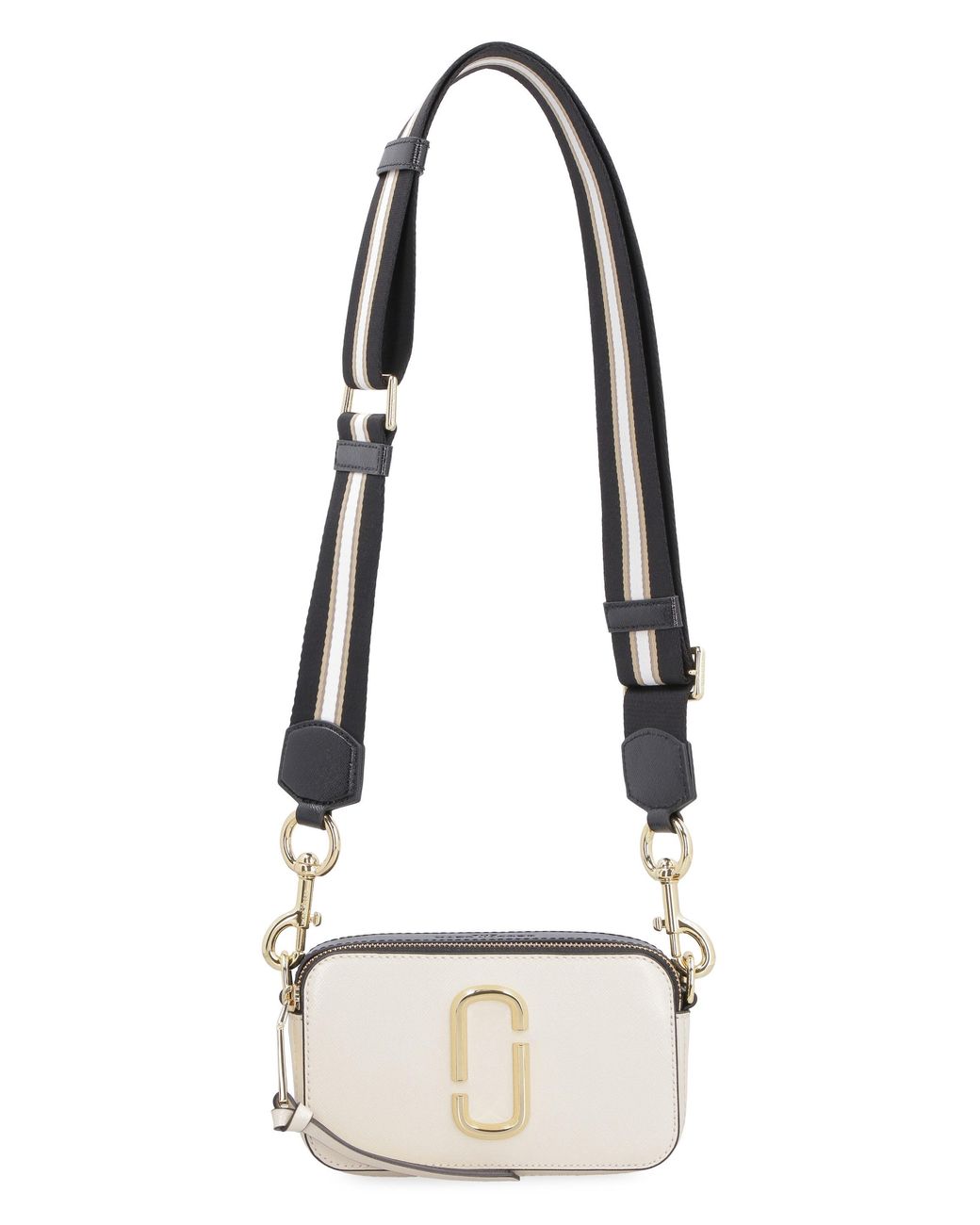 Marc Jacobs Metallic Snapshot Leather Shoulder Bag