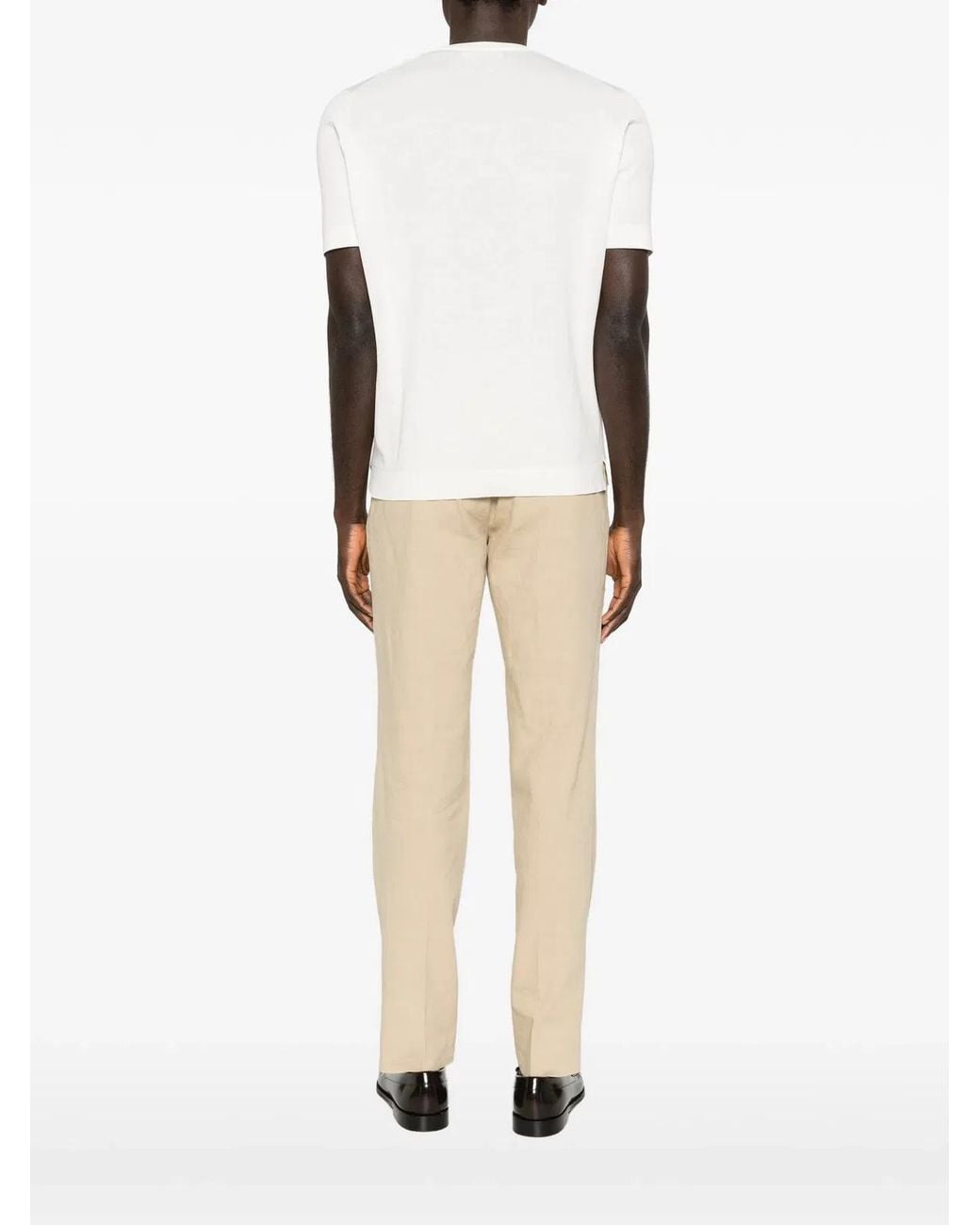 Lardini White Wool Sweater for men