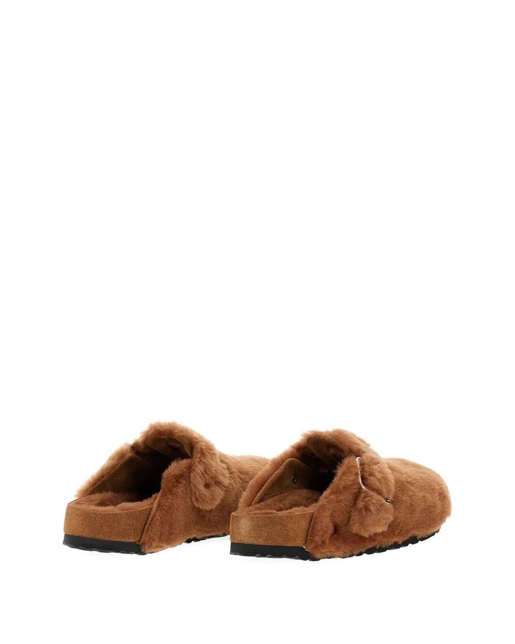 Birkenstock Brown Boston Shearling Clogs