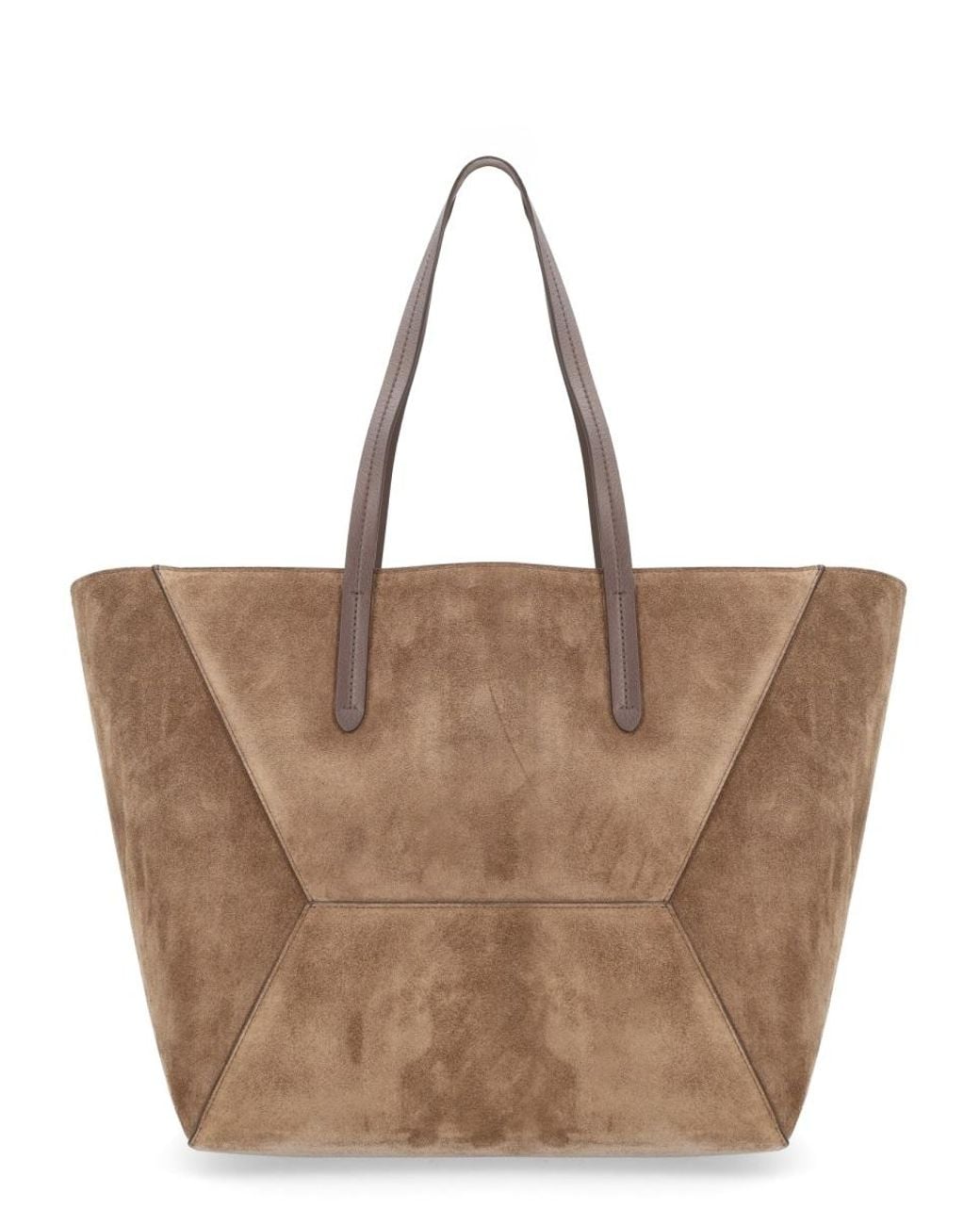 Brunello Cucinelli Brown Maxi Shopping Bag