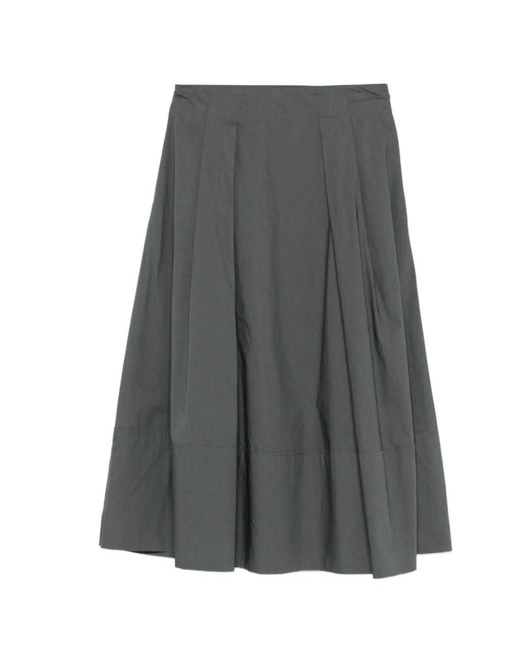 Woolrich Gray Cotton Long Skirt