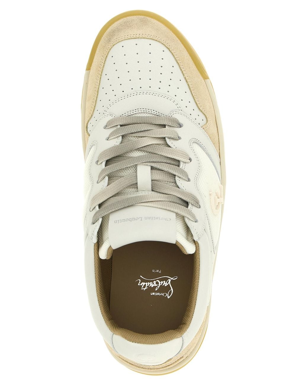Christian Louboutin White 'Bsktball 1 Retro' Sneakers for men