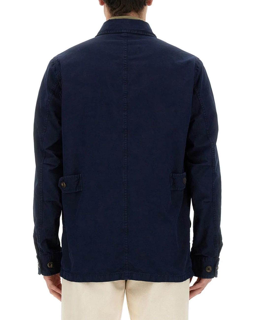 Fay Blue Cotton Jacket for men