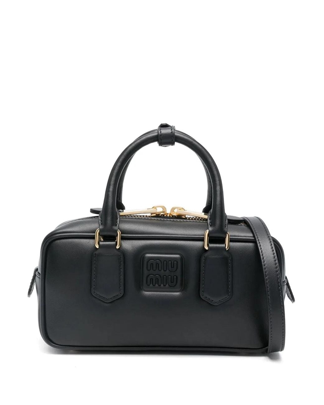 Miu Miu Black Arcadie Leather Bag