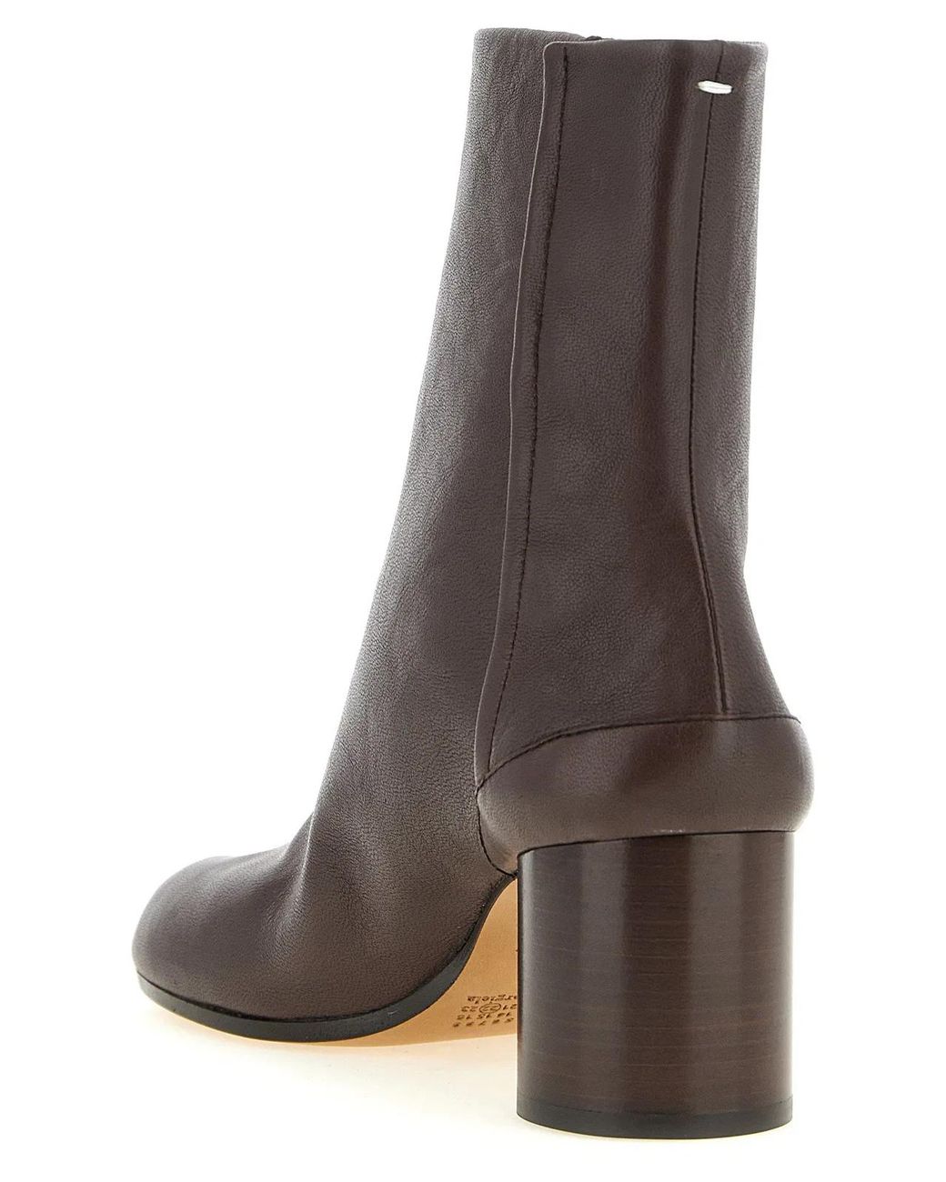 Maison Margiela Brown 'Tabi' Ankle Boots