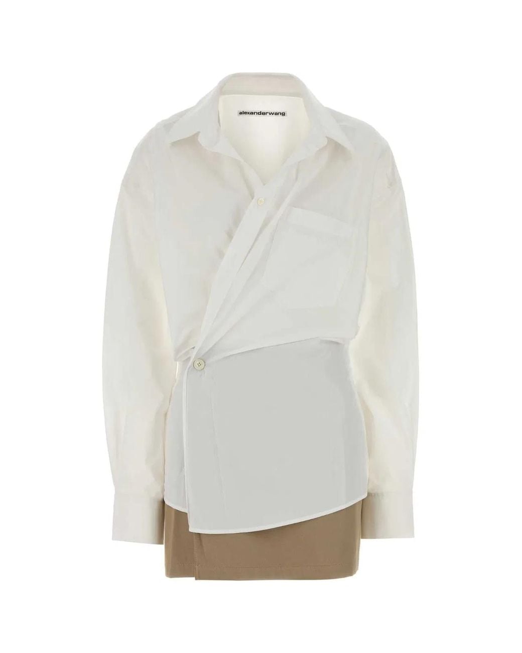 Alexander Wang White Poplin Mini Dress